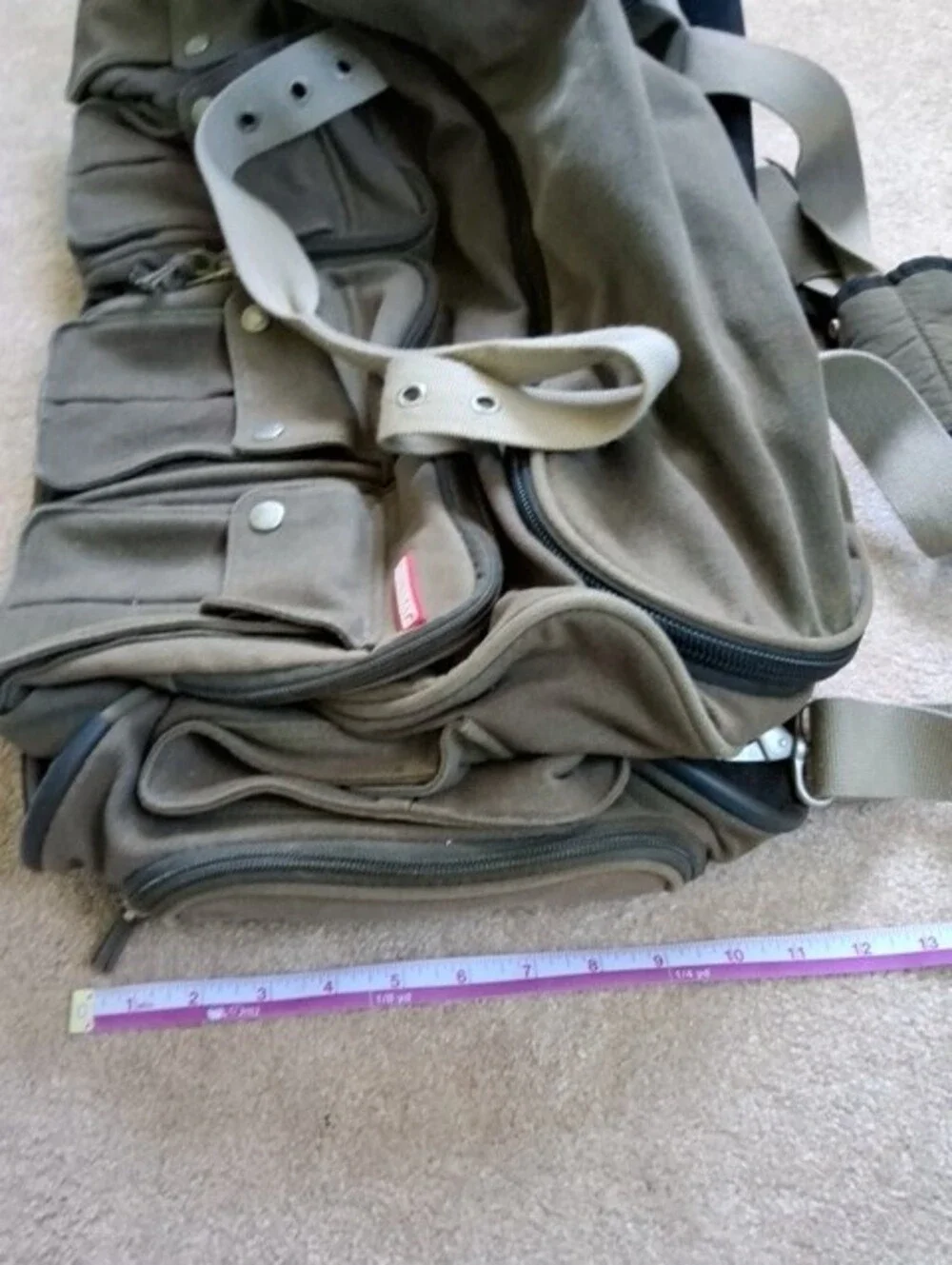Unionbay Men's Canvas Carry On Duffel Bag in Olive Brown